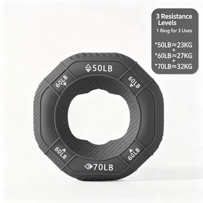 Silicone Grip Strength Ring & Ball Set, Professional Hand Forearm Muscle Trainer, Hand Grip Exerciser for Strength Training