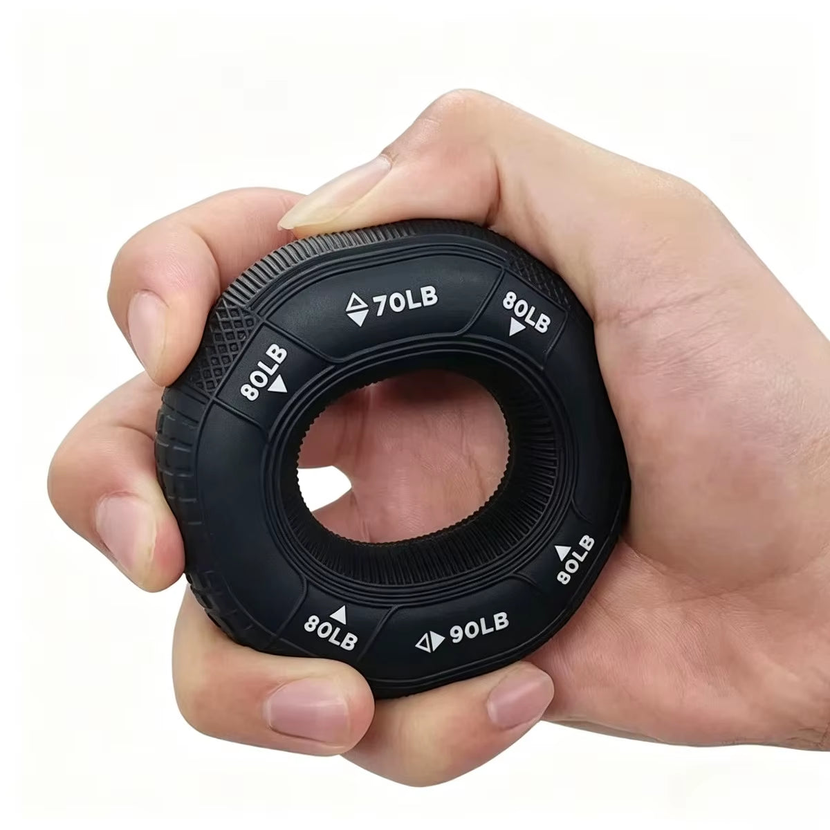 Silicone Grip Strength Ring & Ball Set, Professional Hand Forearm Muscle Trainer, Hand Grip Exerciser for Strength Training