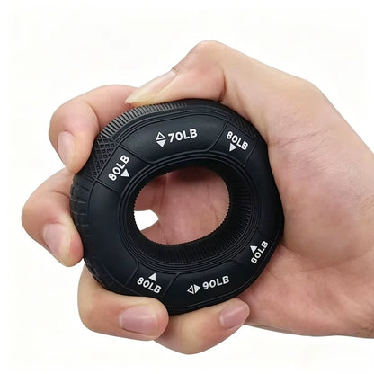 Silicone Grip Strength Ring & Ball Set, Professional Hand Forearm Muscle Trainer, Hand Grip Exerciser for Strength Training