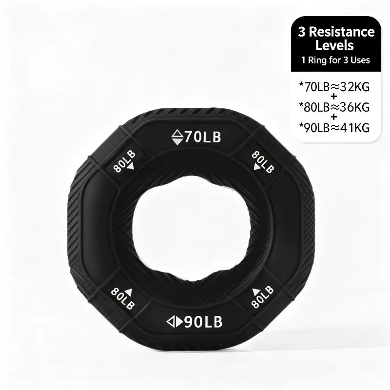 Silicone Grip Strength Ring & Ball Set, Professional Hand Forearm Muscle Trainer, Hand Grip Exerciser for Strength Training