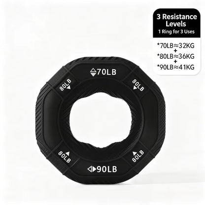 Silicone Grip Strength Ring & Ball Set, Professional Hand Forearm Muscle Trainer, Hand Grip Exerciser for Strength Training