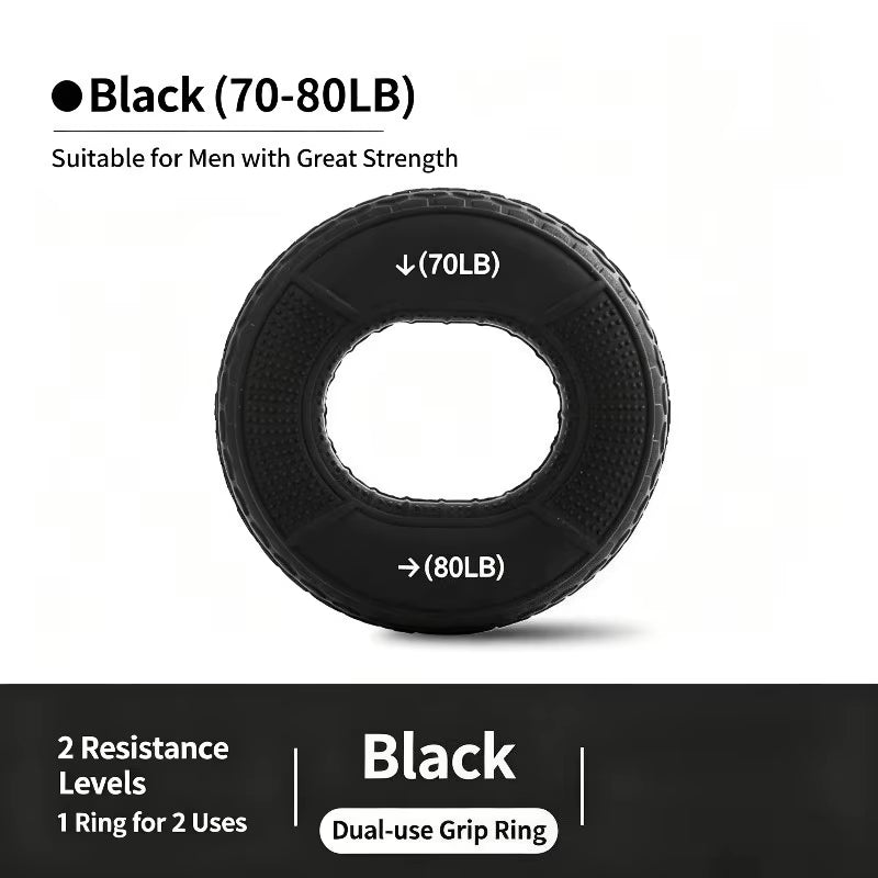 Silicone Grip Strength Ring & Ball Set, Professional Hand Forearm Muscle Trainer, Hand Grip Exerciser for Strength Training