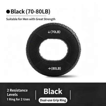 Silicone Grip Strength Ring & Ball Set, Professional Hand Forearm Muscle Trainer, Hand Grip Exerciser for Strength Training